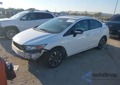 2014 Honda Civic Ex z USA, uszkodzony, nr VIN 19XFB2F80EE033995